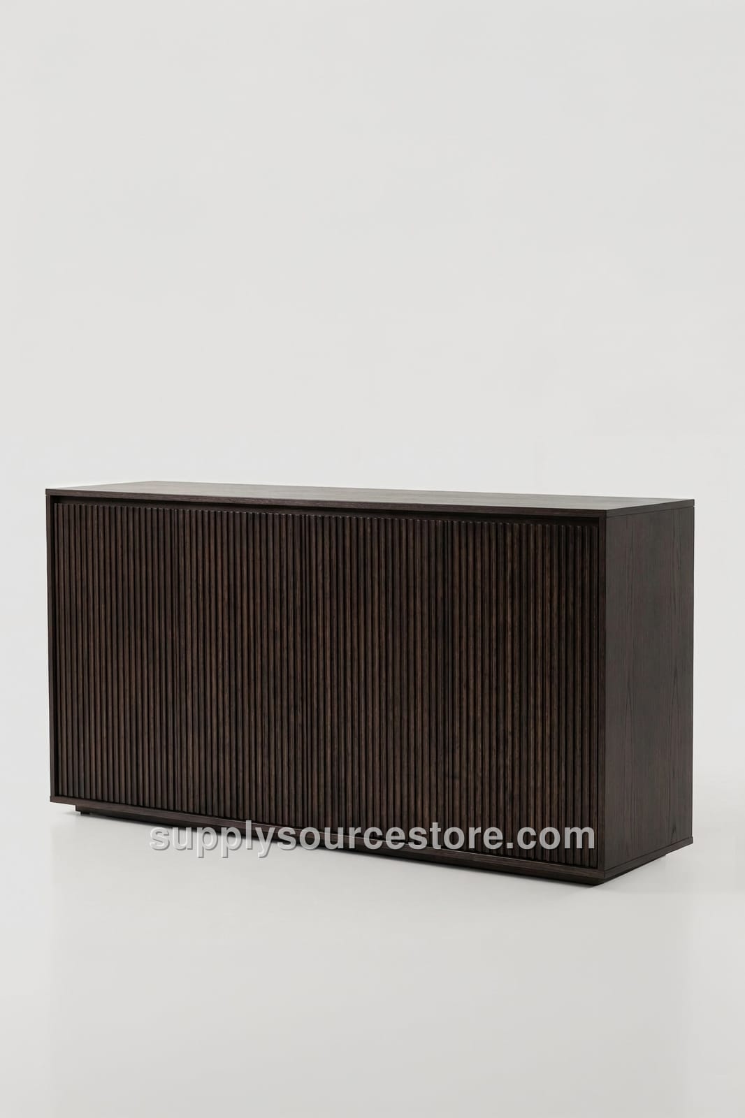 Screw-Leg Wooden Console Cabinet