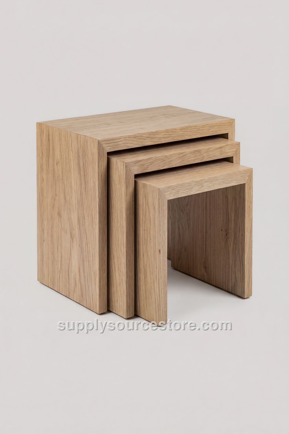 3-Piece Wooden Side Table Set