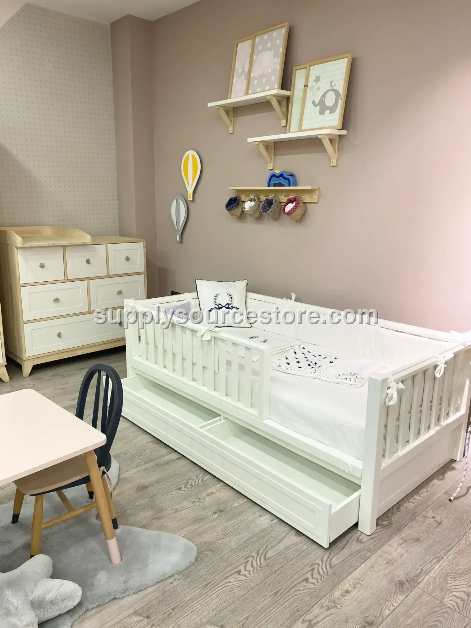 MERCAN Series With Drawers Montessori Bed