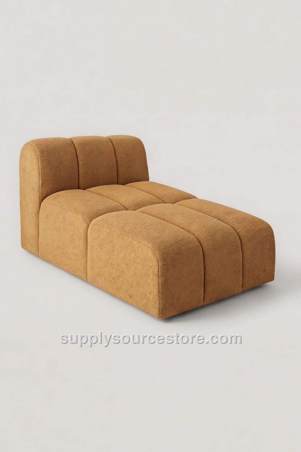 Boucle Segmented Lounge Chair