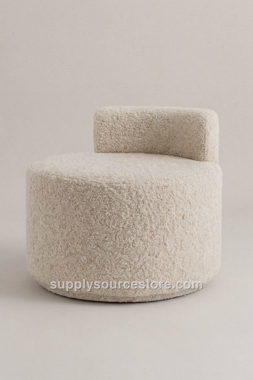 Bouquet Fabric Backrest Pouf