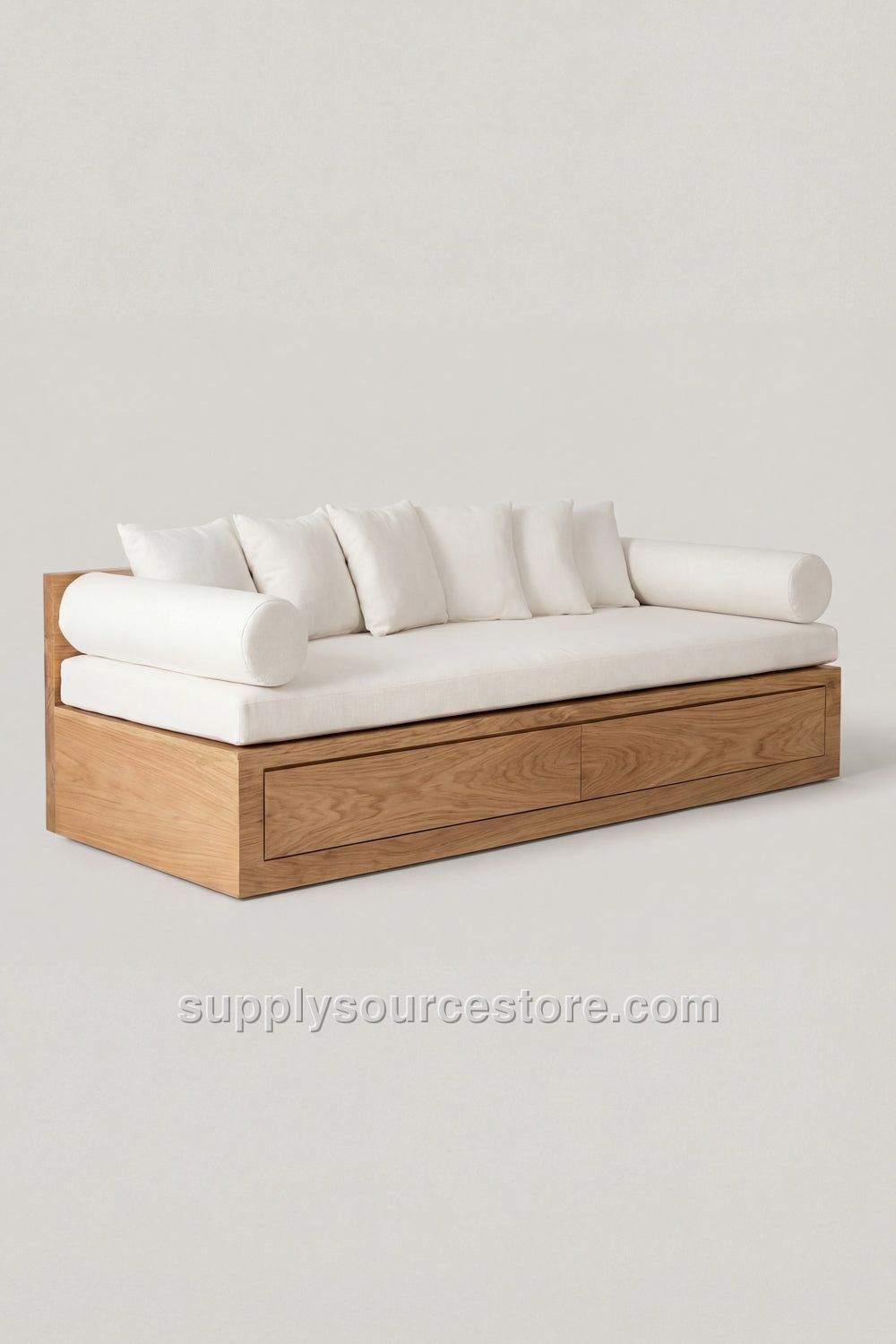 Wooden Drawer Bench