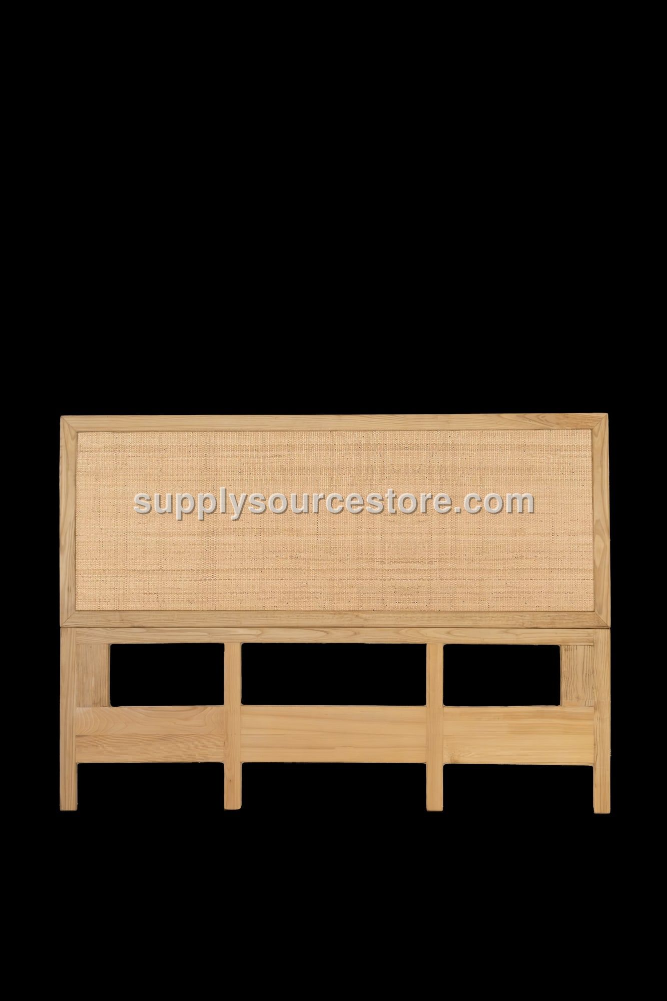 Wicker Wooden Bed Headboard