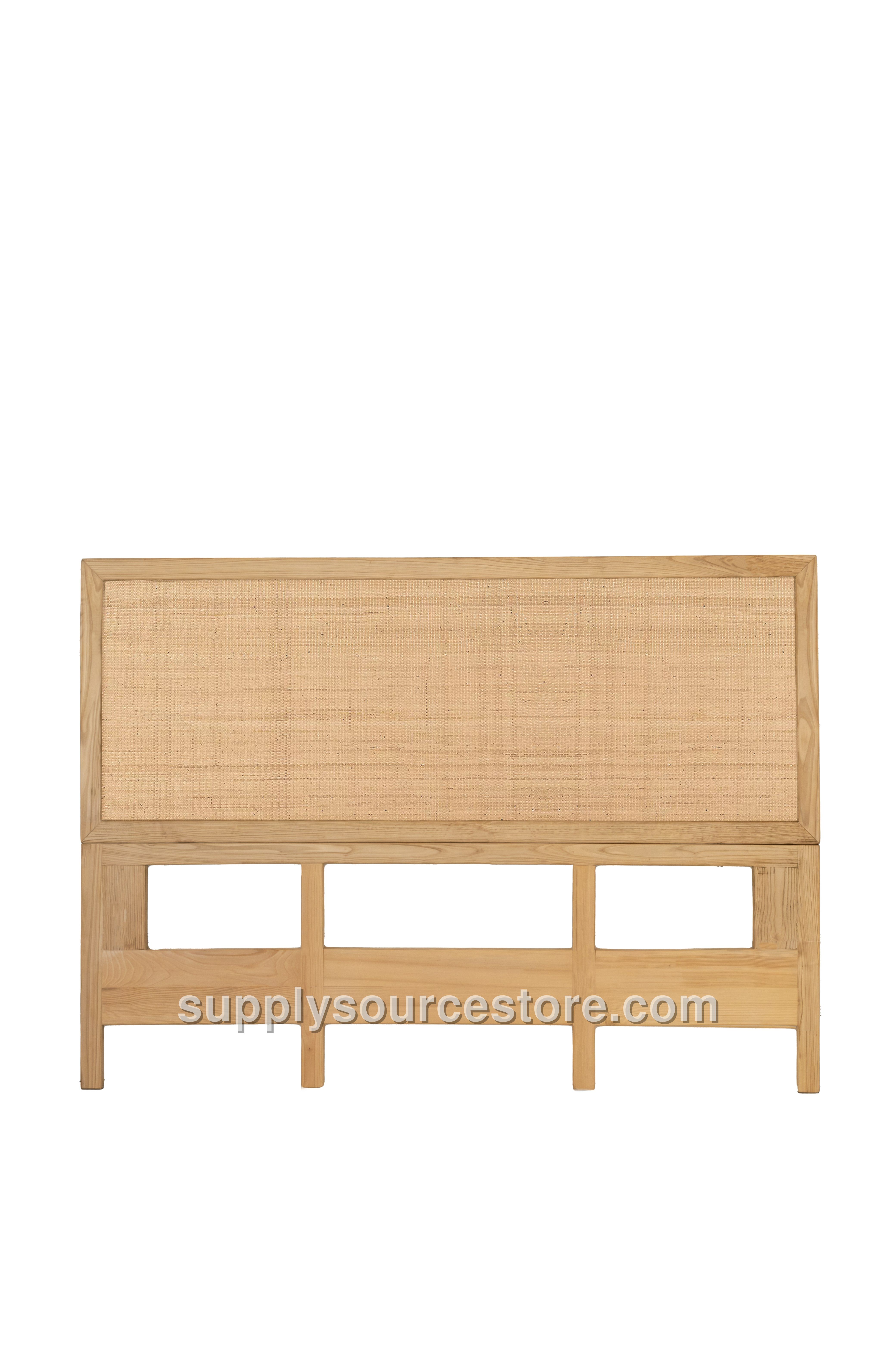 Wicker Wood Headboard