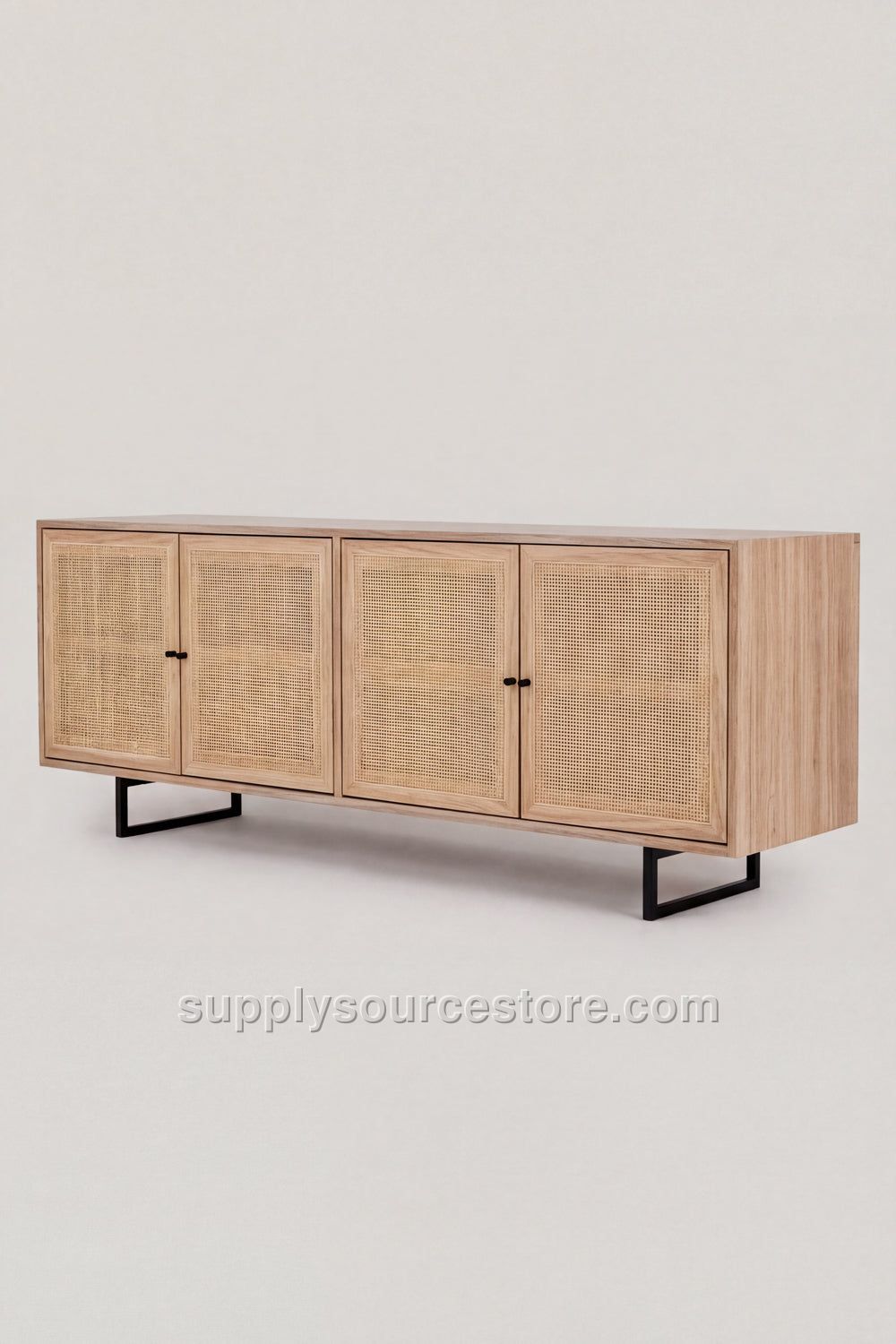Wicker Wood Console · SS-001558
