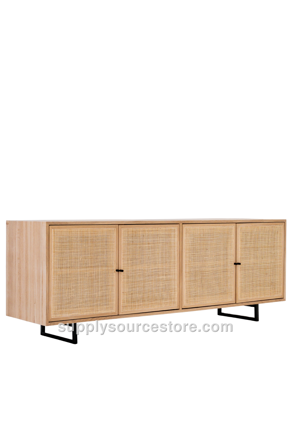 Wicker Wood Console · SS-001558