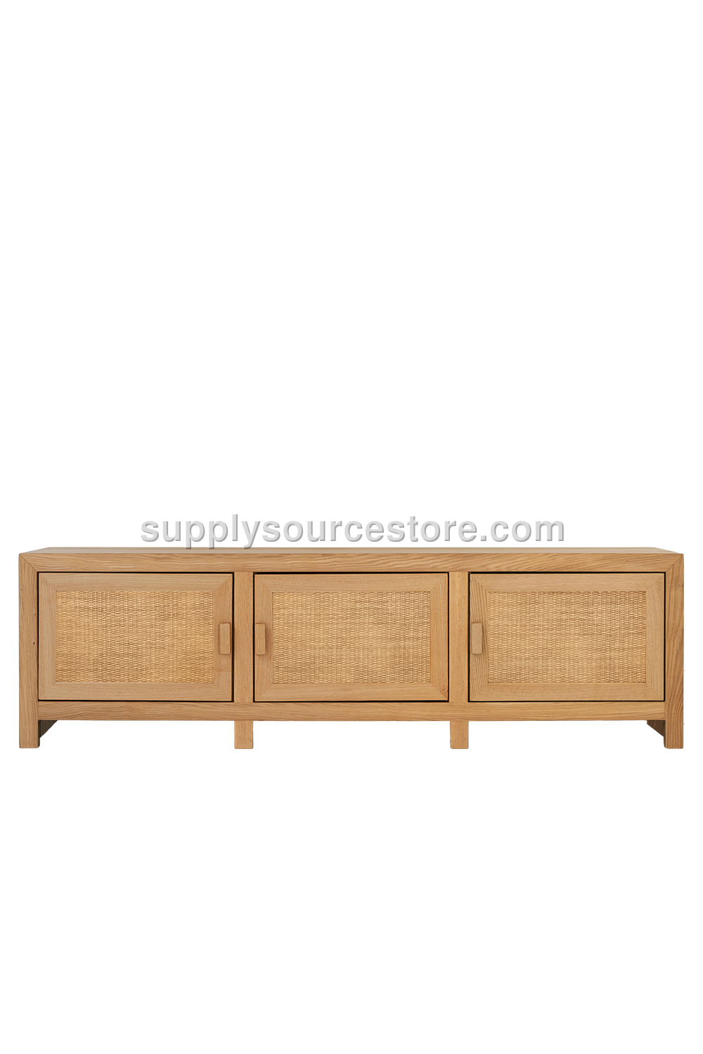 Wicker Wooden TV Unit