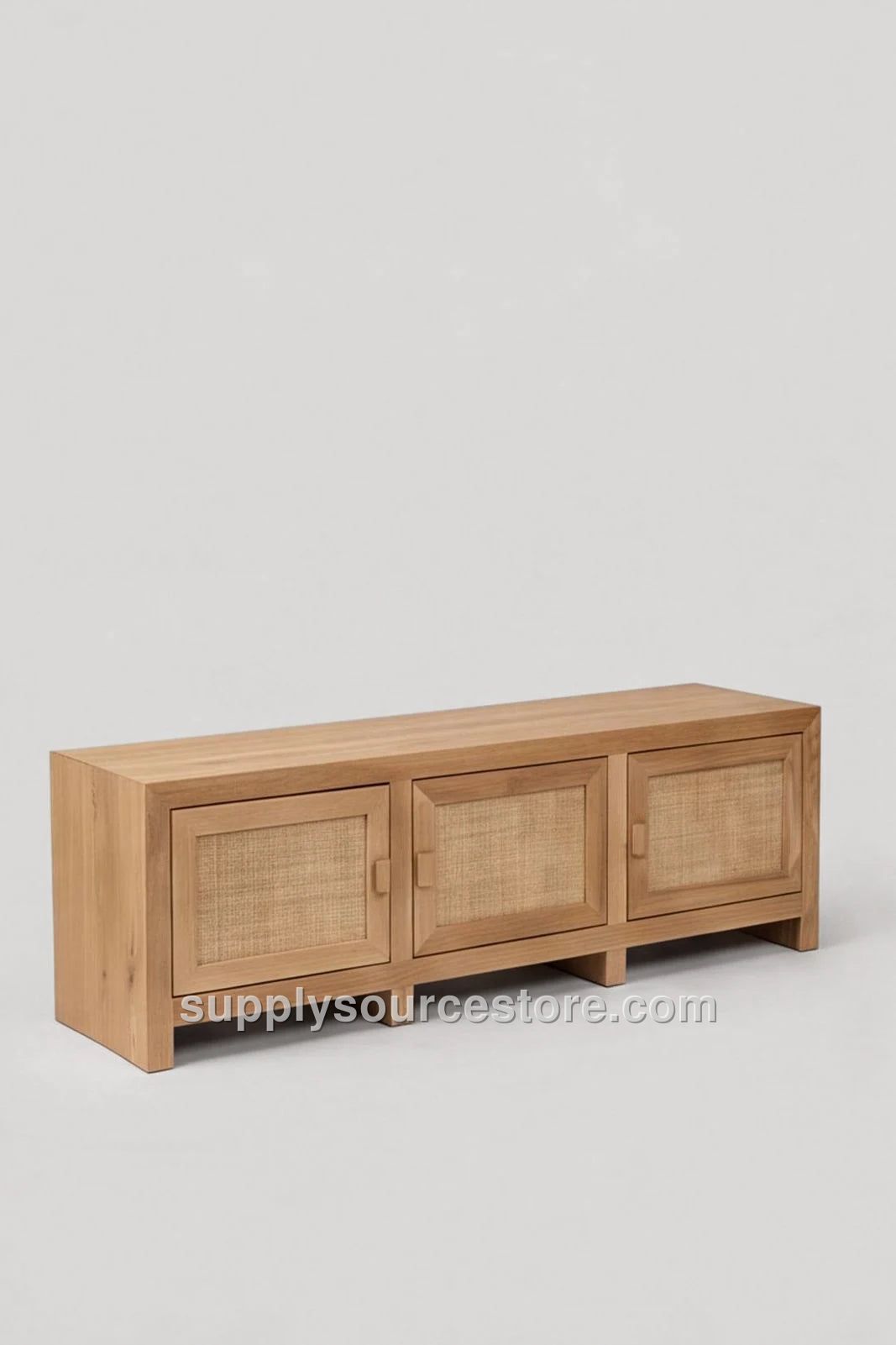 Wicker Wood TV Stand · SS-001559