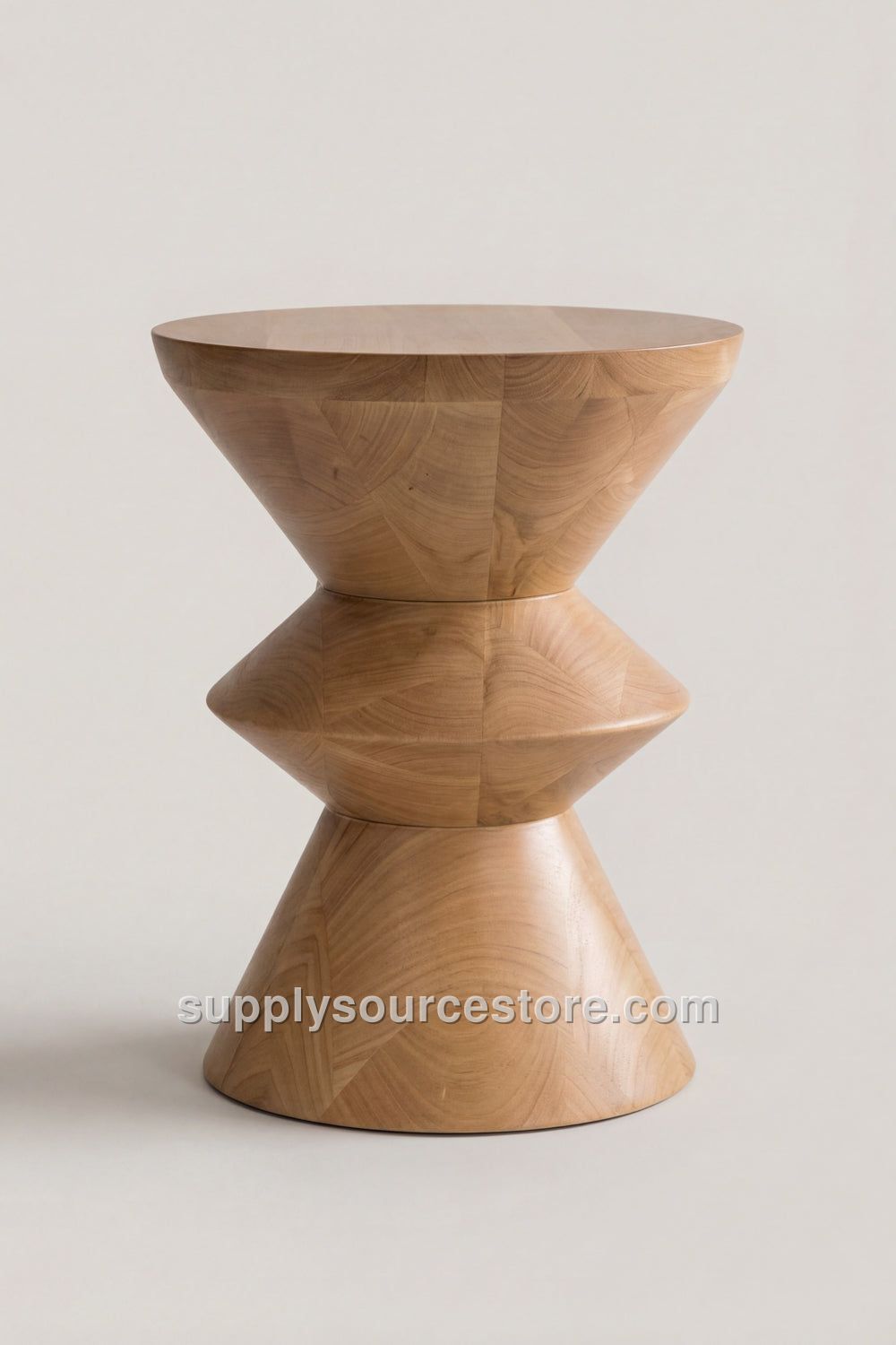 Wood Turned Stool Table · SS-001560