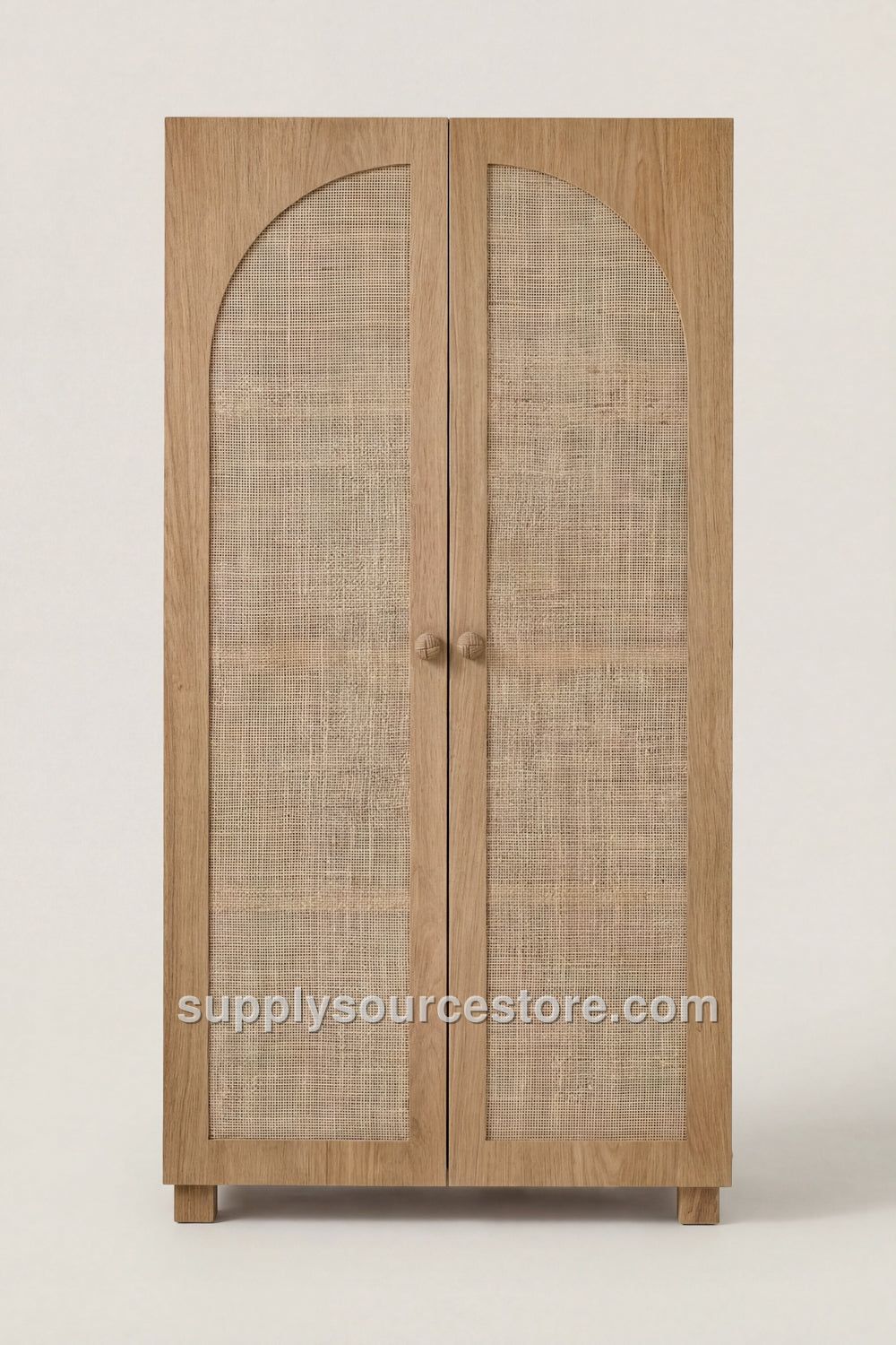 Wicker Wood Wardrobe