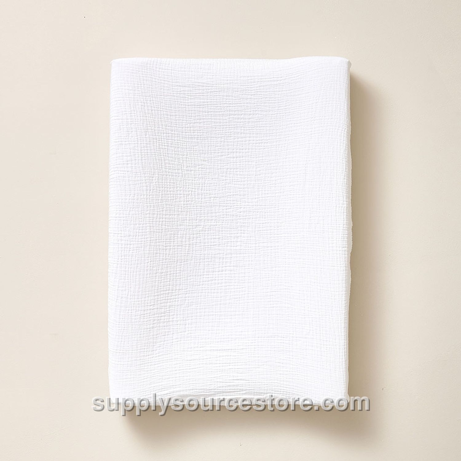 Baby changing mat cover | Organic muslin cotton | White