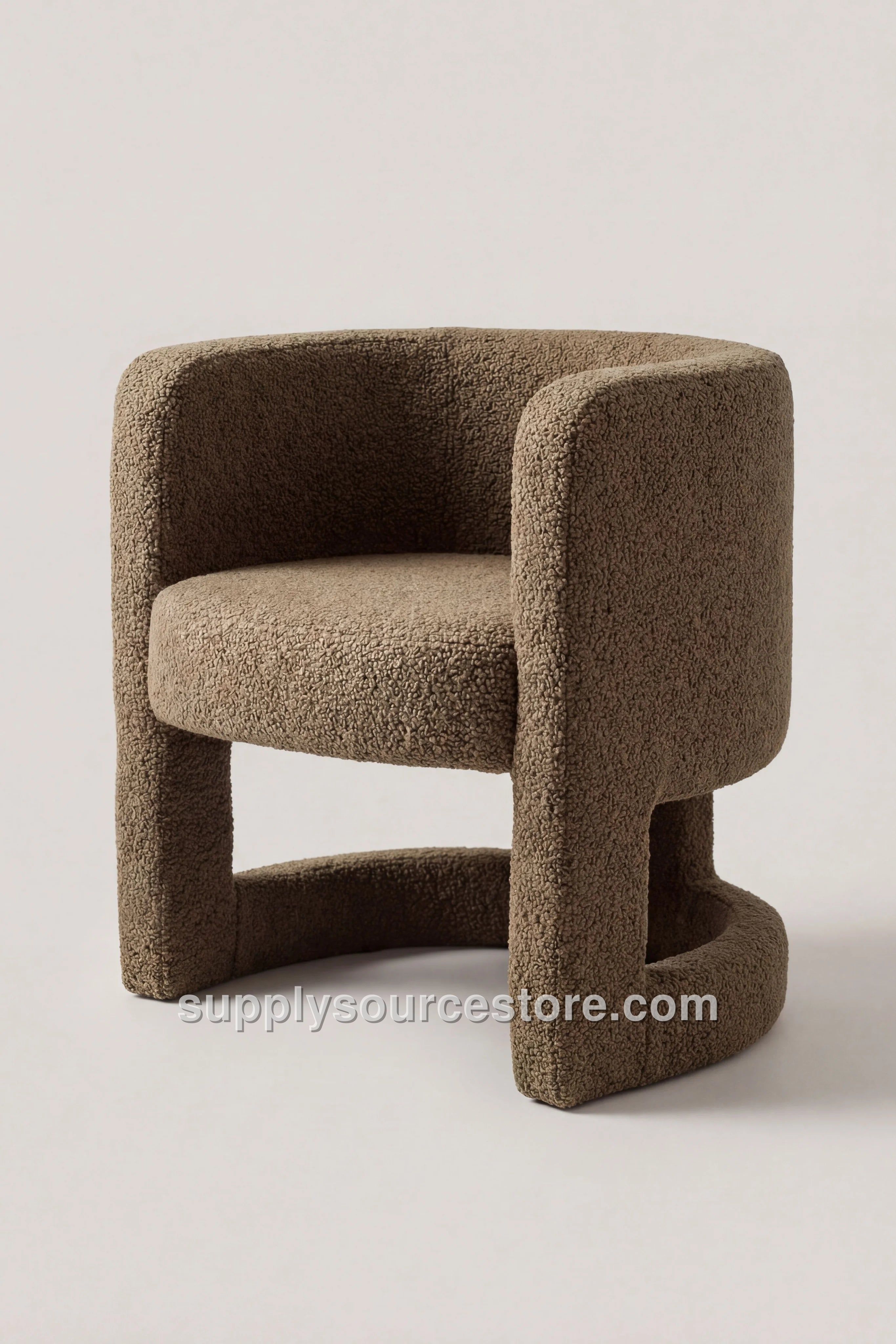 Boucle Fabric Armchair