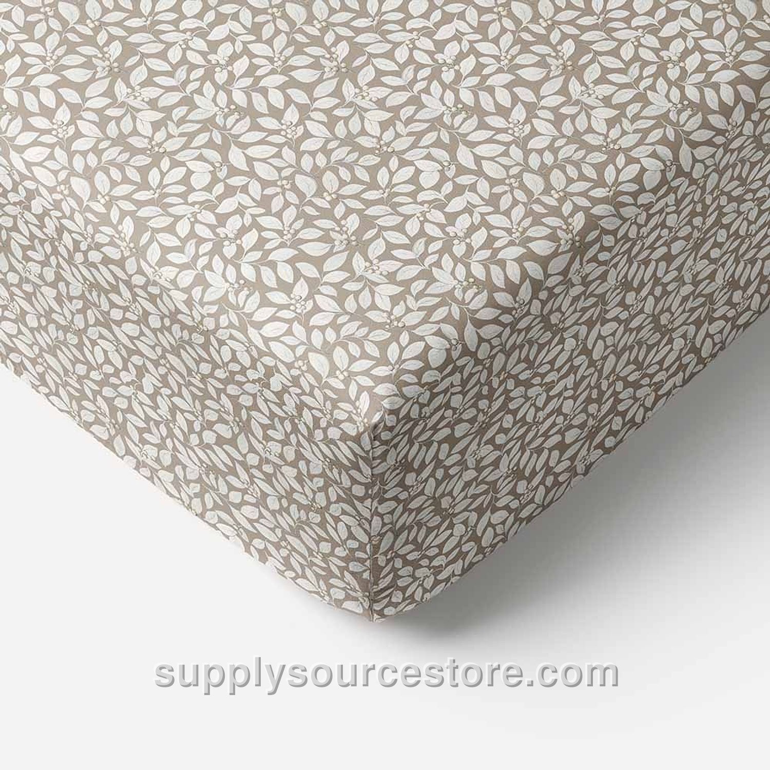 Fitted sheet for mattress «Sorbier» 90x200cm (35.4 x 78.7 in) GOTS | Beige