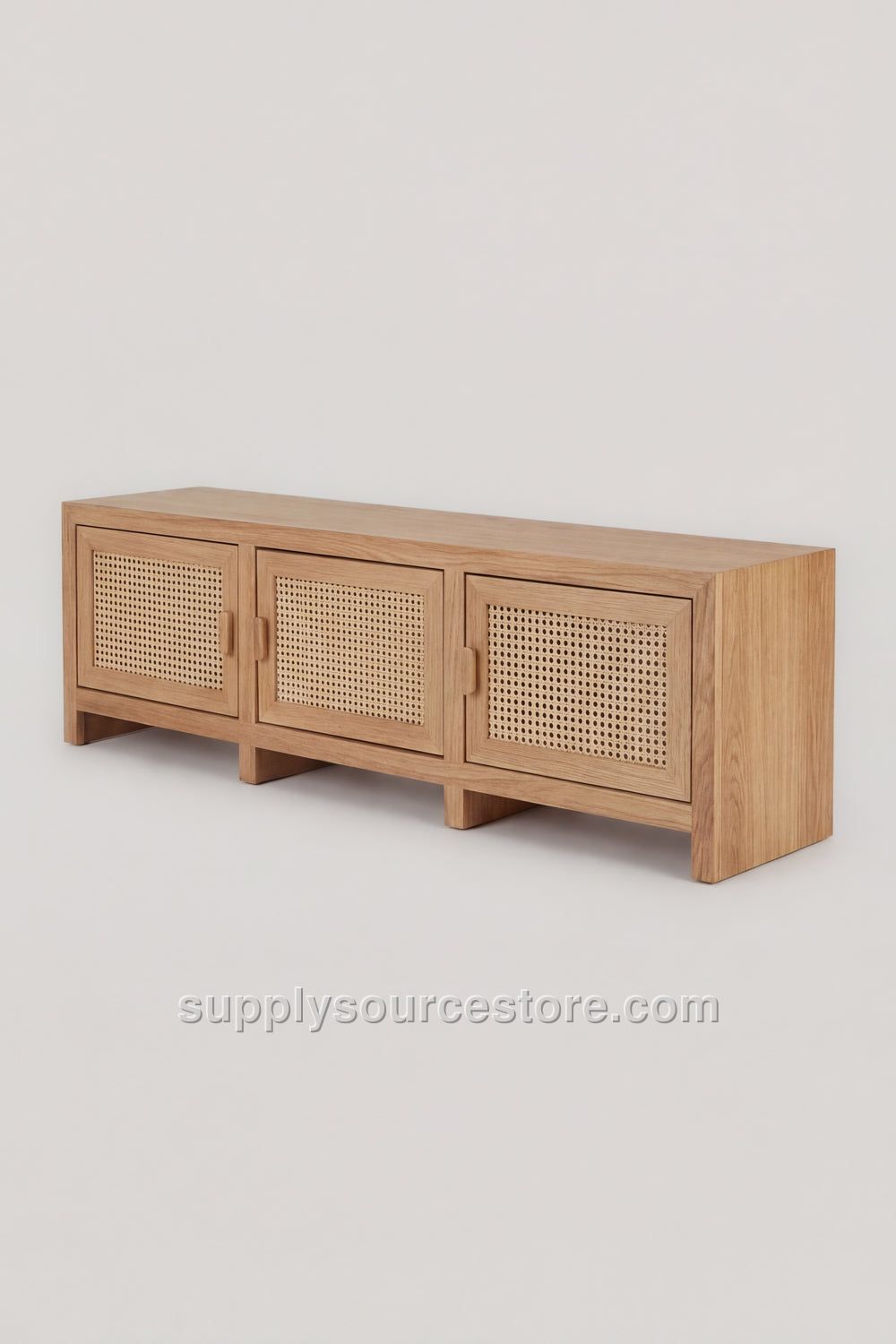 Wicker Wood TV Unit