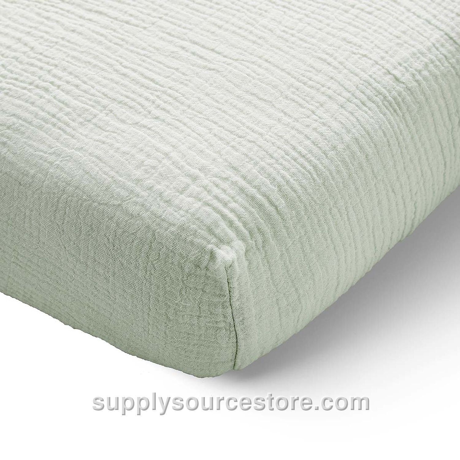 Fitted sheet 70x140 cm (27.6 x 55.1 in) muslin | 100% organic cotton | Green