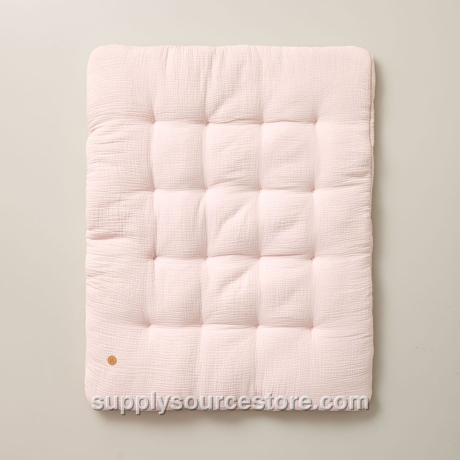 Baby Play Mat 110x85cm (43.3 x 33.5 in) | Nude Pink | Organic Muslin Cotton | Biscuit