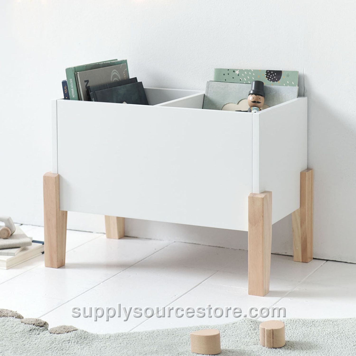 Kids white bookcase «Ciel»