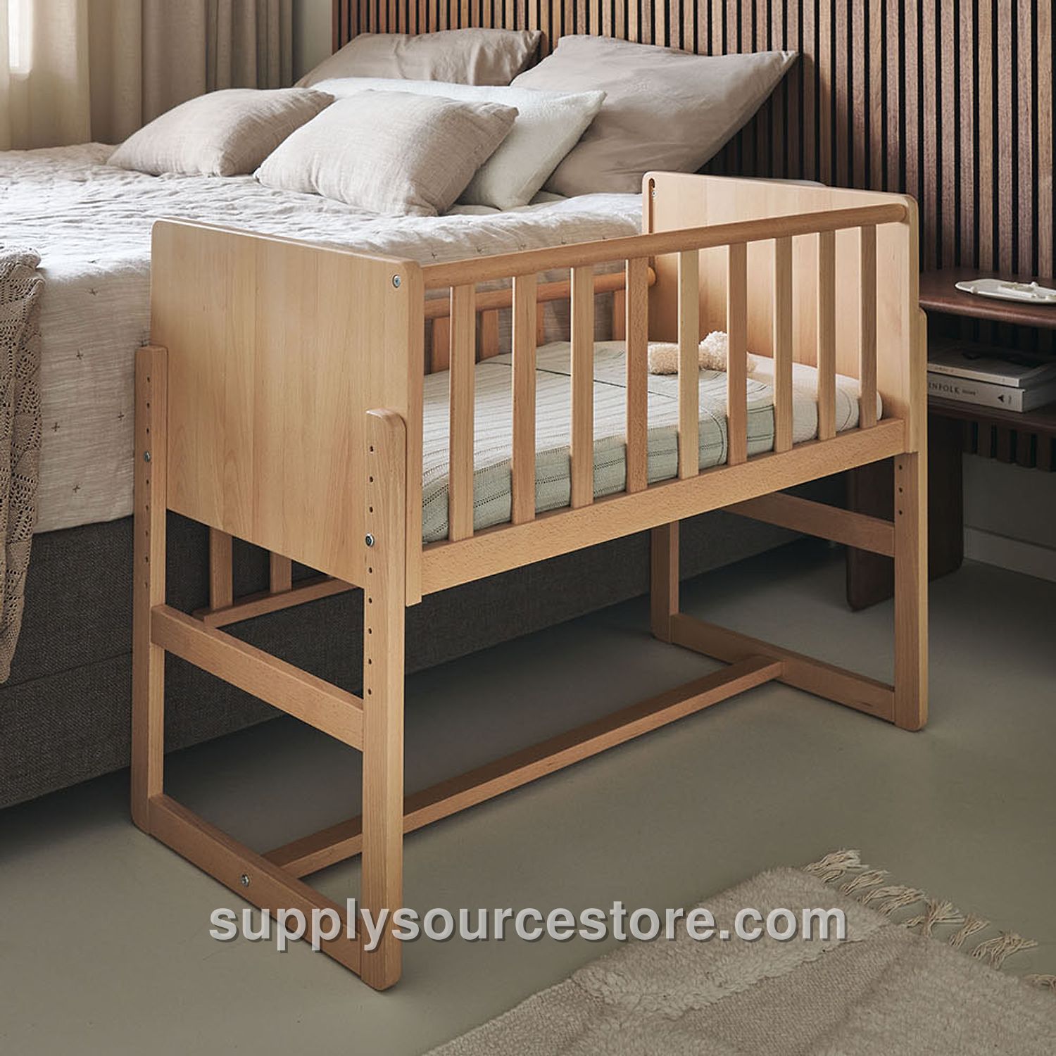 Bedside Crib «Nuage» Natural