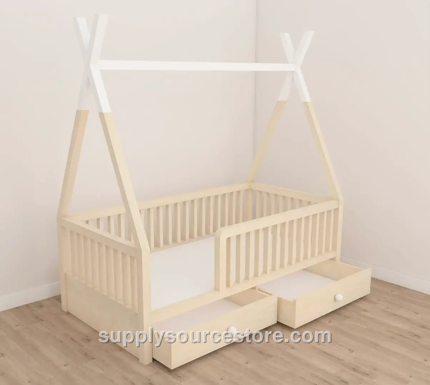 Natural Canvas Montessori Bed