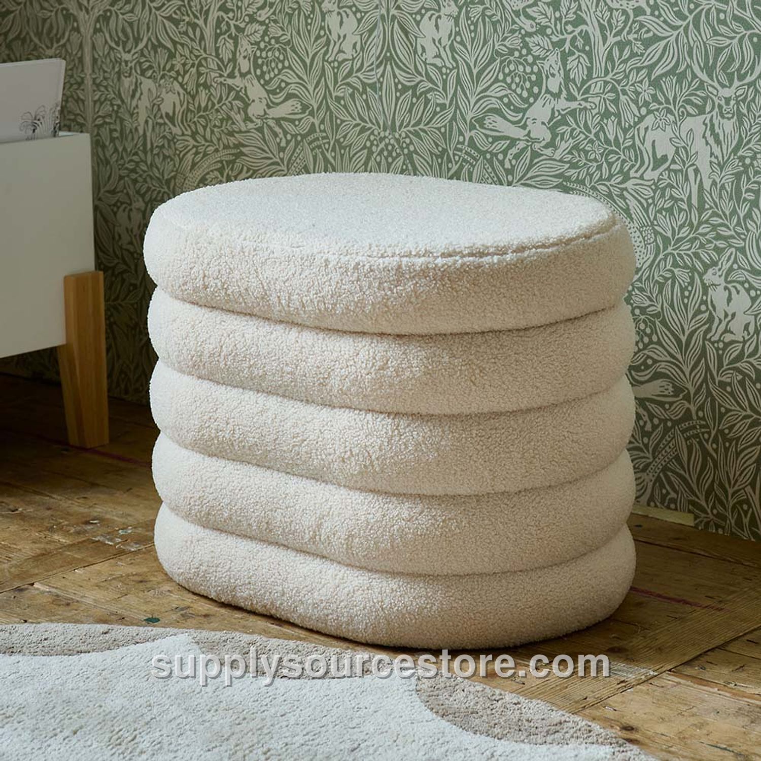 Ottoman Storage Box | «Ted» | Beige