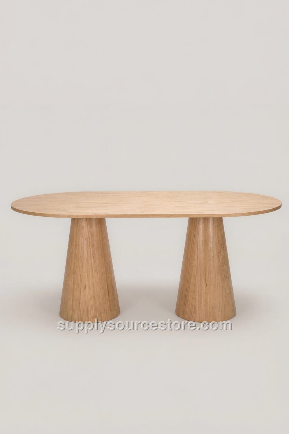Oval Wooden Dining Table
