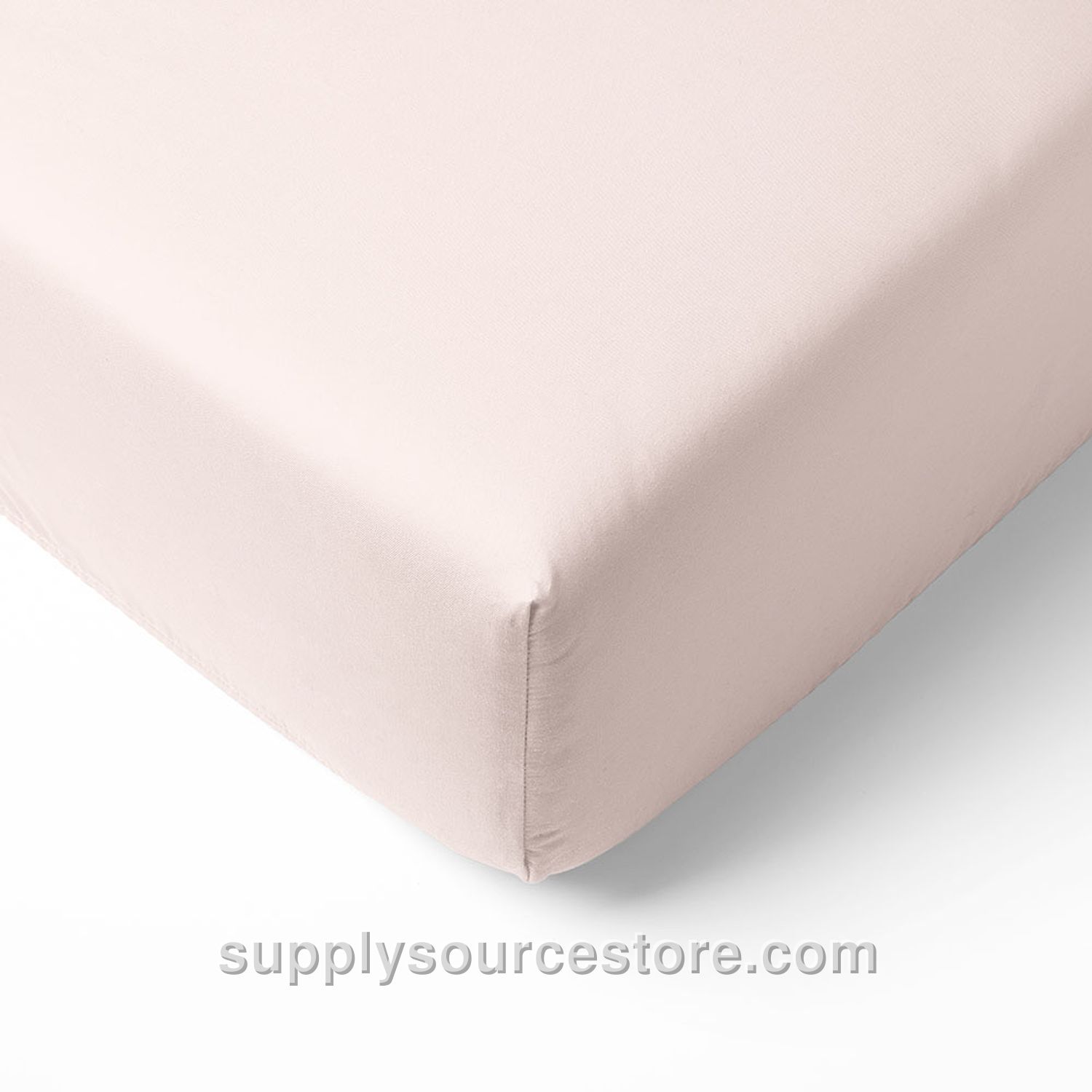 Organic Cotton Jersey Fitted Sheet 90 x 200 cm (35.4 x 78.7 in) | Light pink