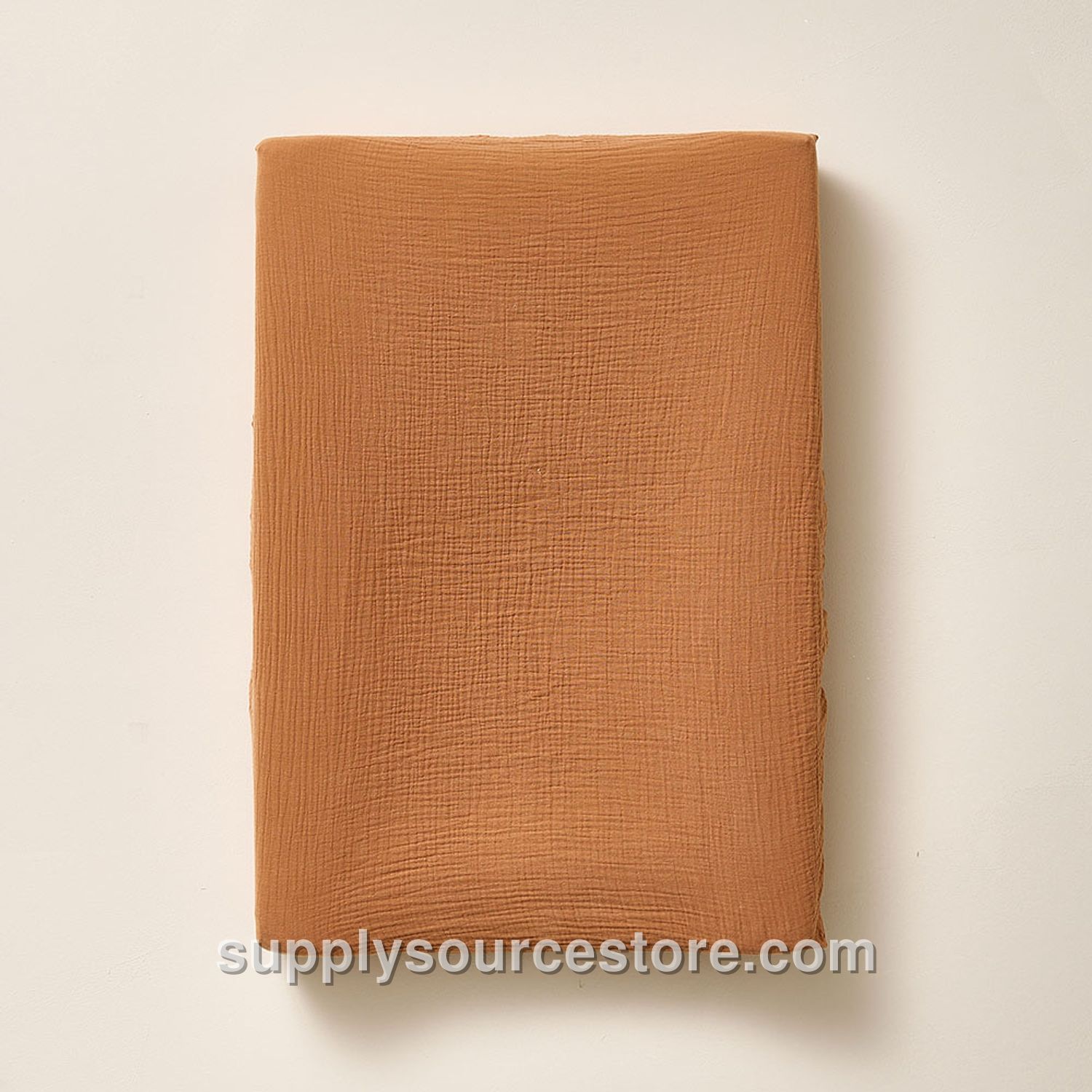 Changing Mat Cover | Organic Muslin Cotton | Tan