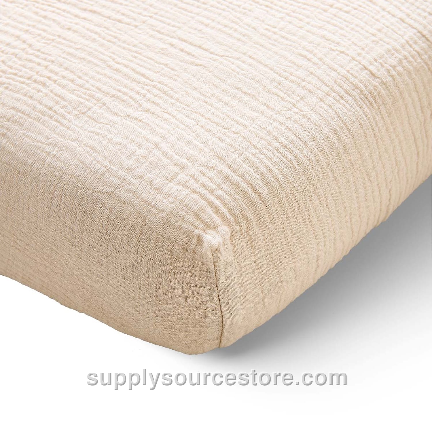 Fitted Sheet 80 X 160 Cm (31.5 x 63 in) | Muslin Cotton| Beige