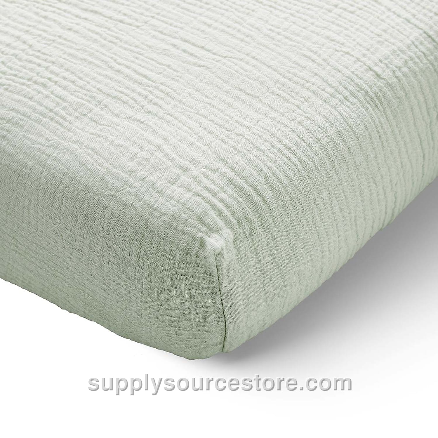 Fitted Sheet 80 X 160 Cm (31.5 x 63 in) Muslin | Green
