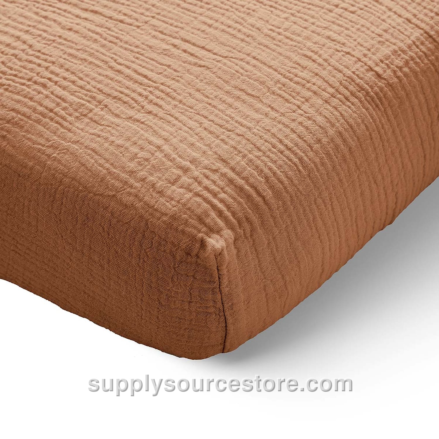 Fitted Sheet 80 X 160 Cm (31.5 x 63 in) | Muslin Cotton| Tan