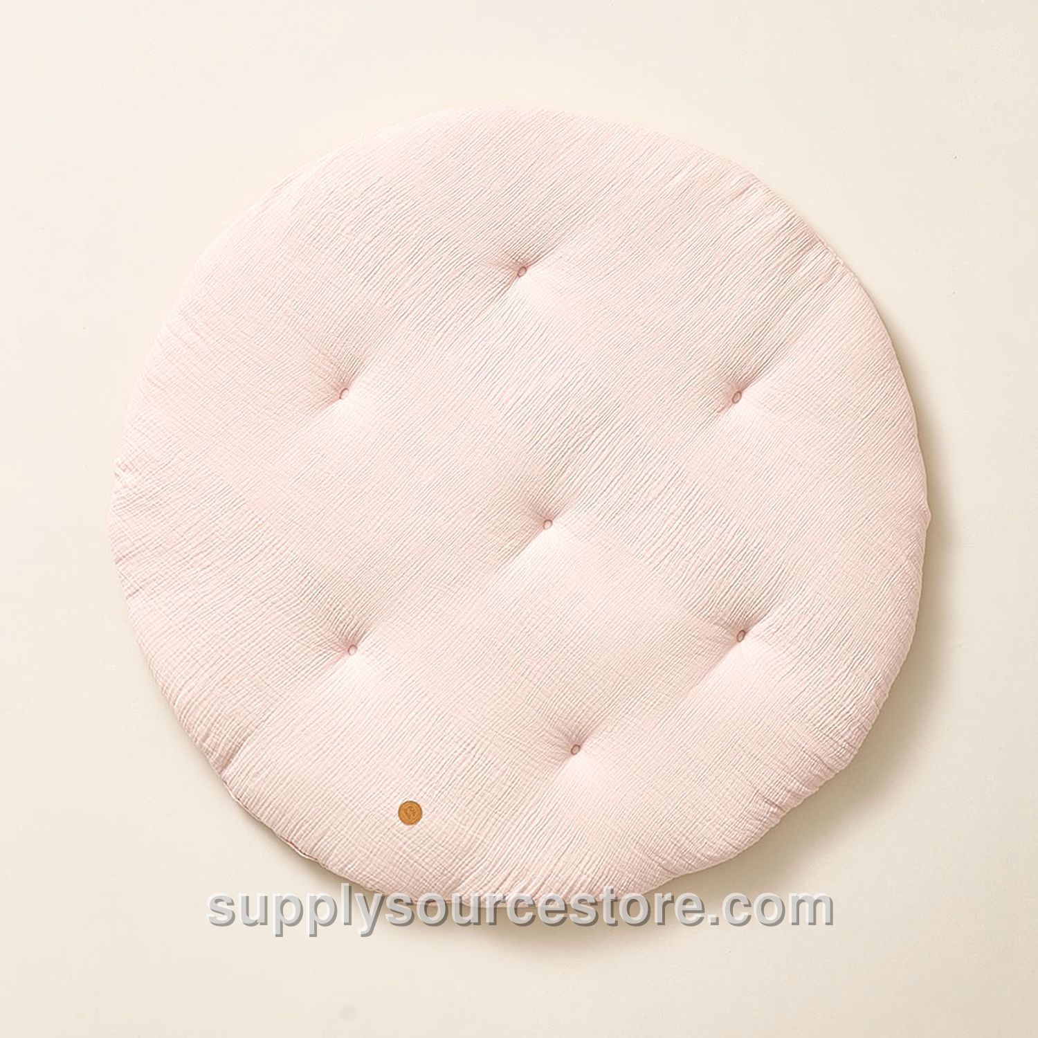 Round Play Mat | Muslin Cotton |Pink