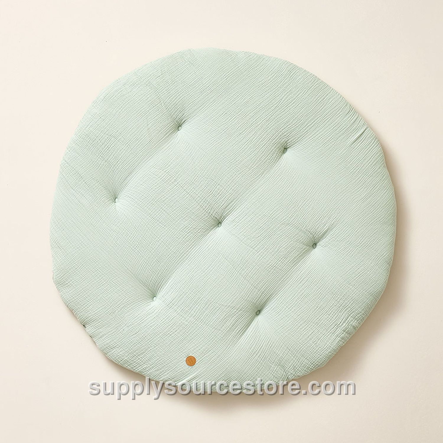 Round Play Mat | Muslin Cotton | Green
