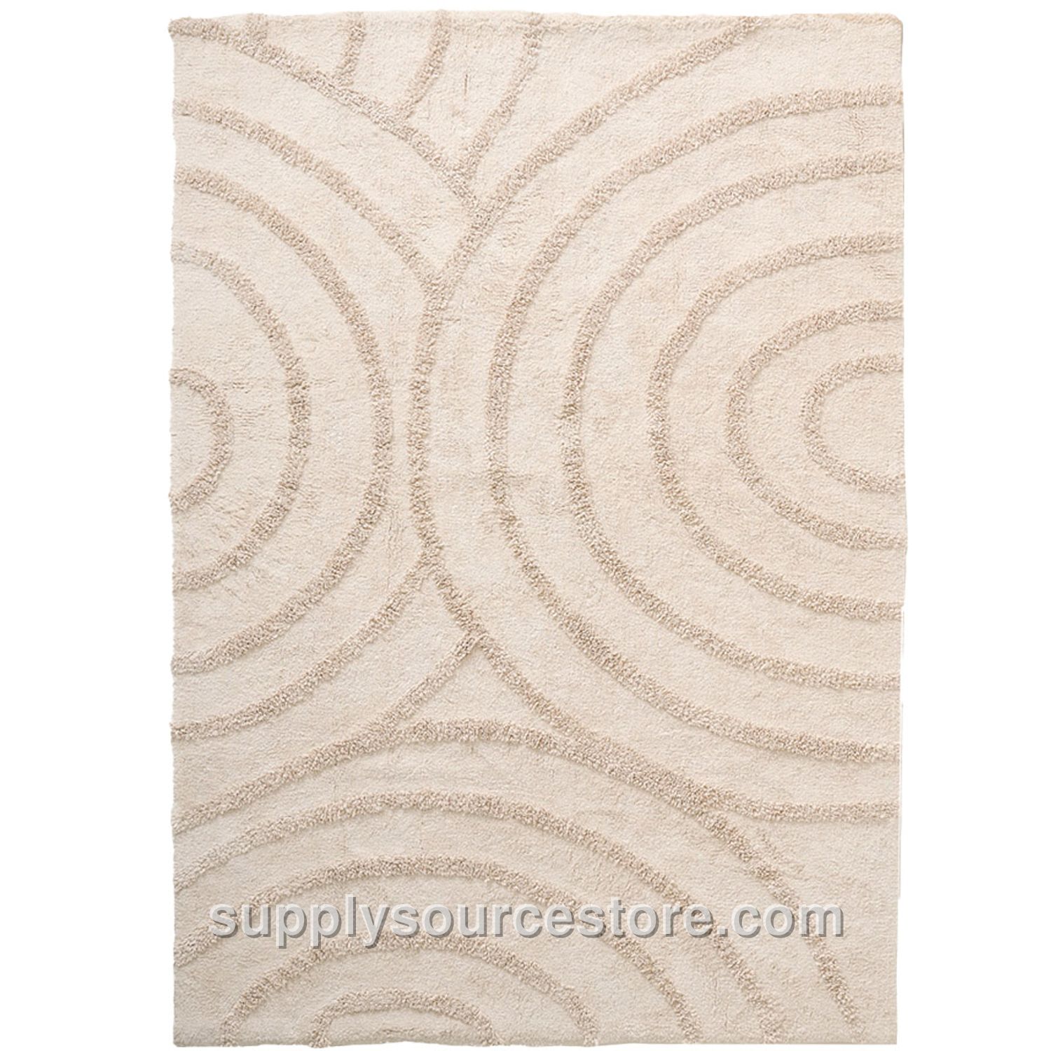 Washable Scandinavian Carpet 120 X 170 Cm (NaN in) | Beige