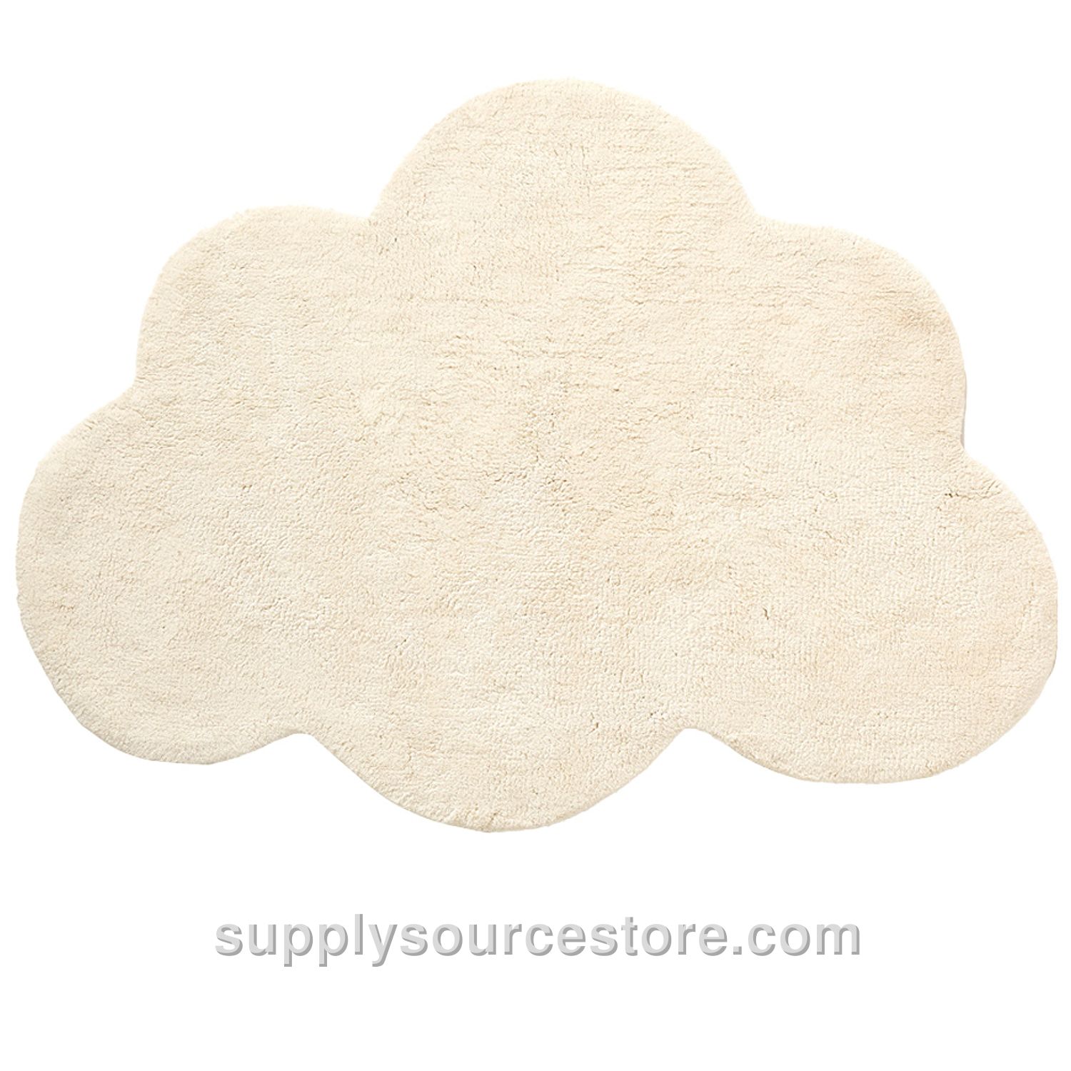 WASHABLE CLOUD SHAPED RUG 80 x 110 CM (31.5 x 43.3 in) | OFF-WHITE