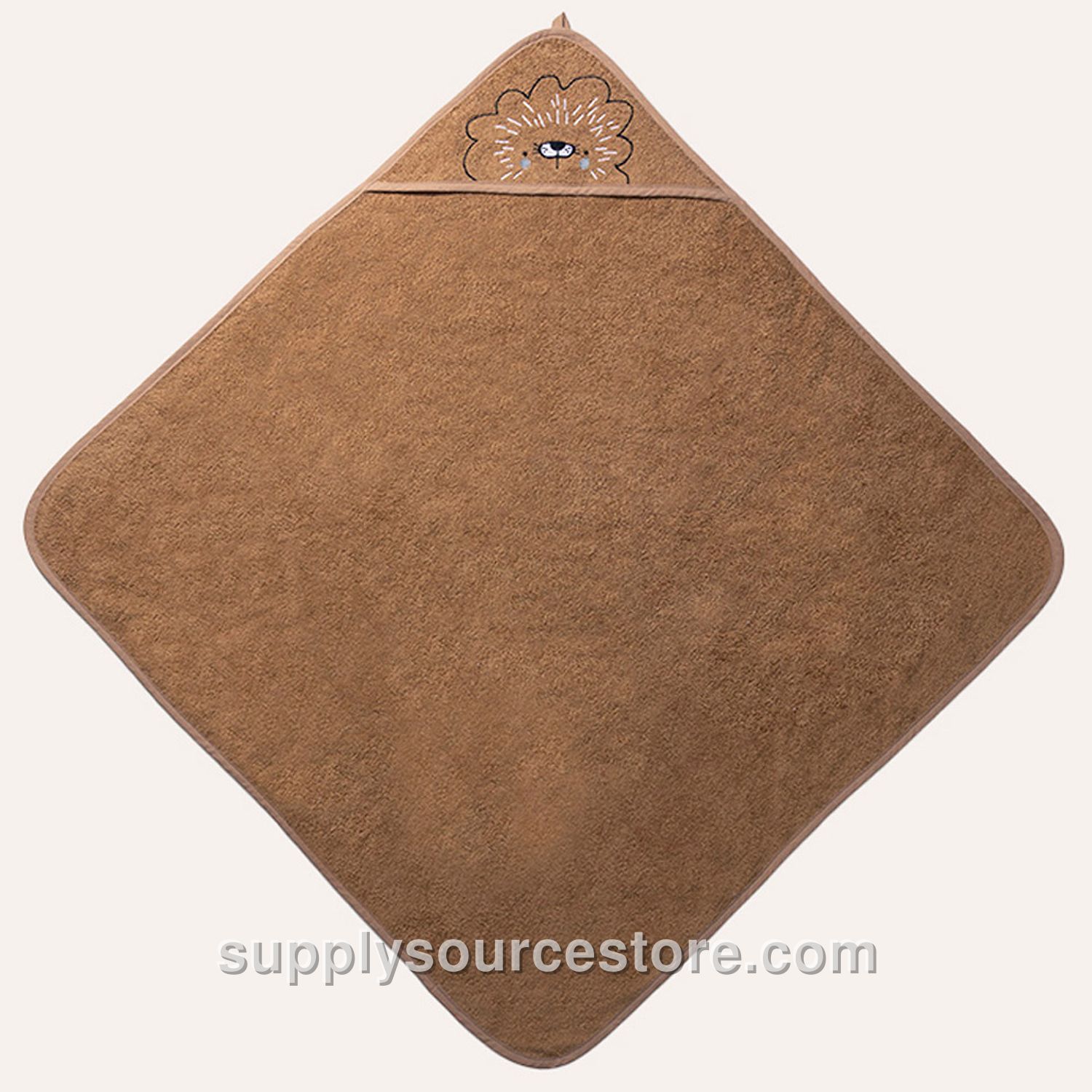 Hooded Towel «Leo»| 75 X 75 Cm (NaN in) | Caramel