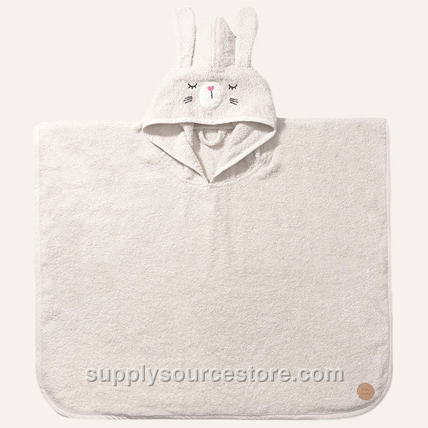 Hooded Poncho Towel Bunny «Lapi»|1 - 4 Years | 52 X 63 Cm (20.5 x 24.8 in) | Beige