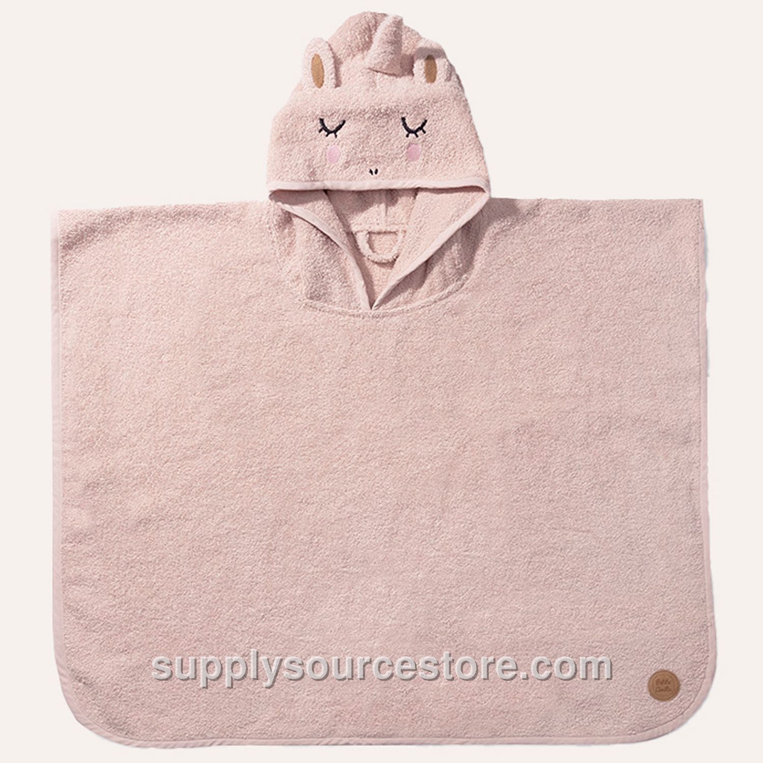 Hooded Poncho Towel Unicorn «Lara»|1 - 4 Years | 52 X 63 Cm (NaN in) | Light Pink