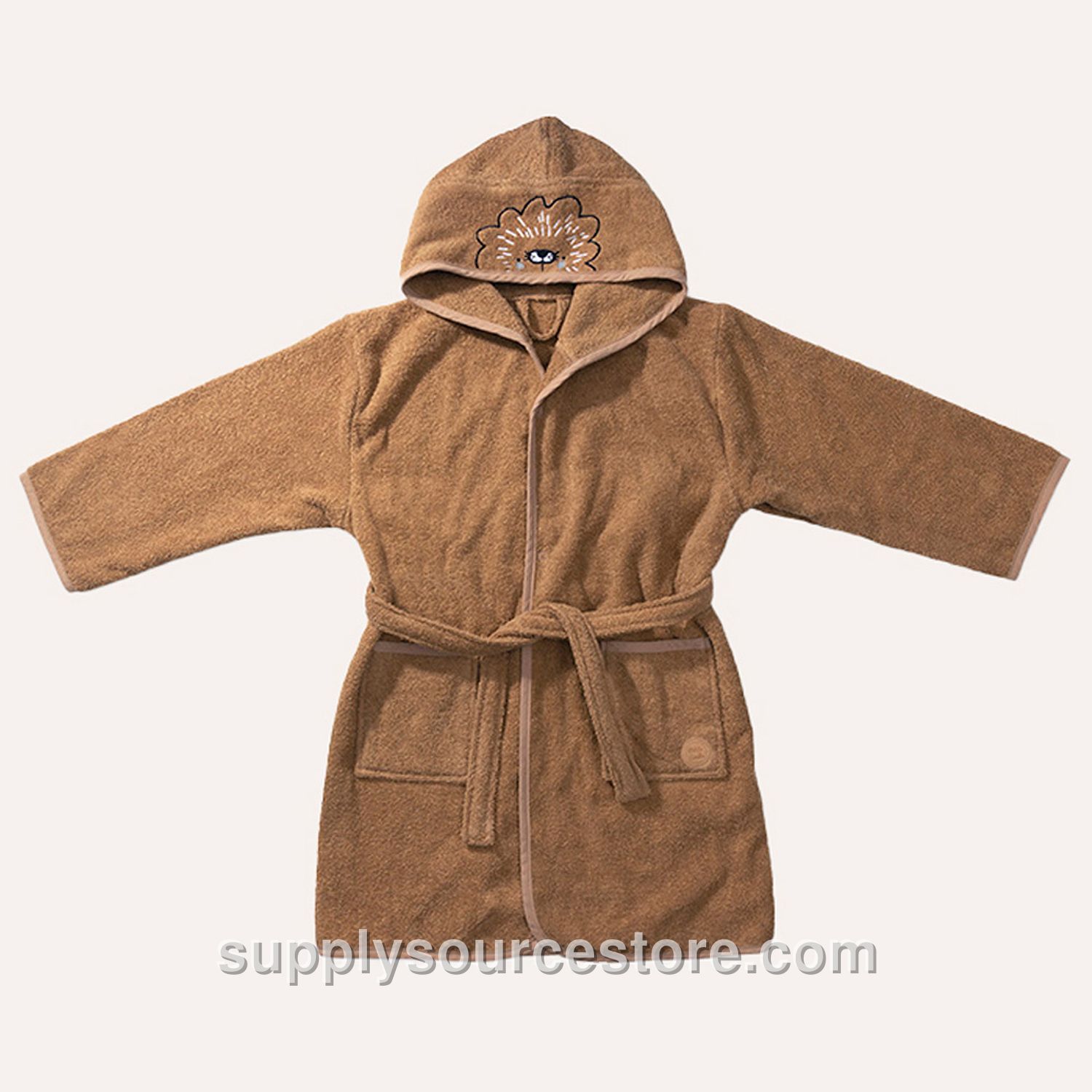 Bathrobe «Leo» | 110 - 122 Cm (43.3-48 in) | 5 - 6 Years | Caramel