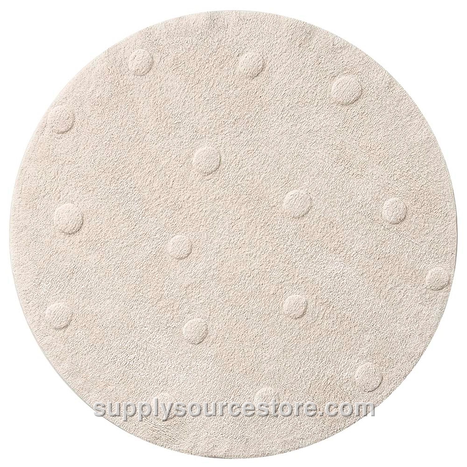 Washable Children's Rug | Round Ø110 Cm (43.3 in) | Natural With Dots