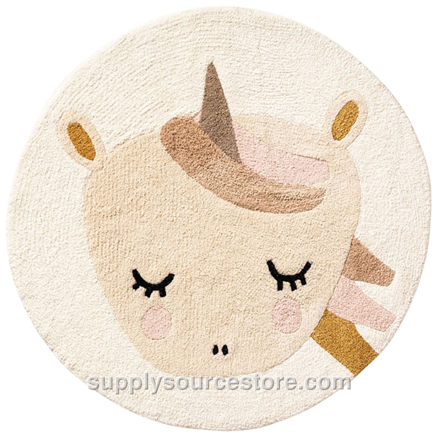 Children's Machine Washable Unicorn Rug 100 cm (39.4 in)