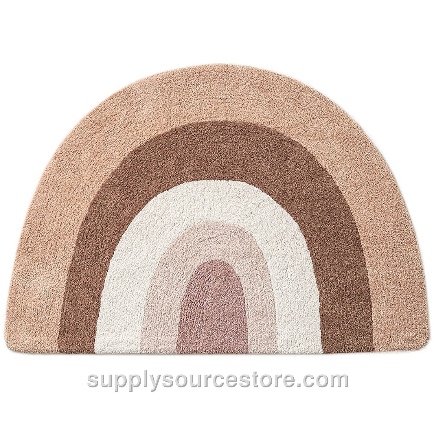 Washable Rainbow Rug 78x110 cm (30.7 x 43.3 in) | Rose Pink with Peach tones