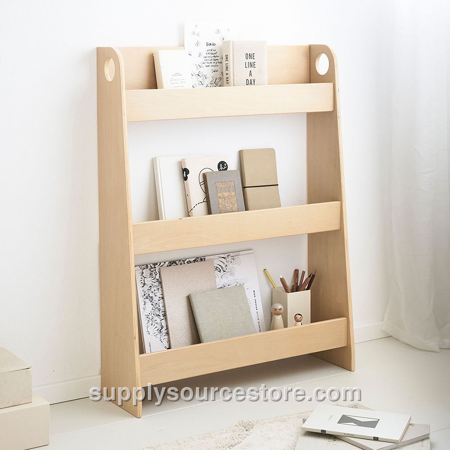 Montessori Bookshelf «Ellipse» | Natural