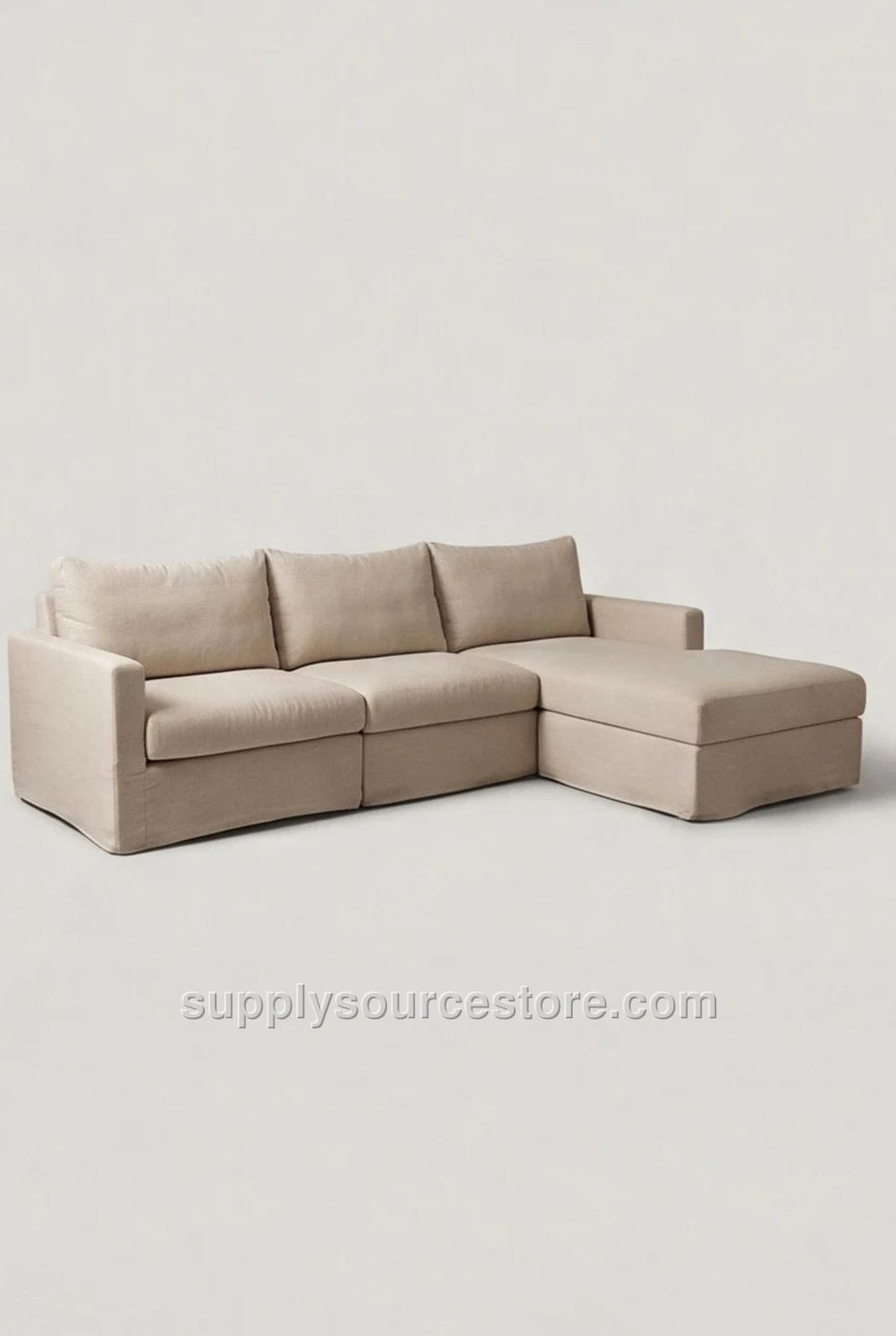 L-Seat Modular Sofa with Upholstery