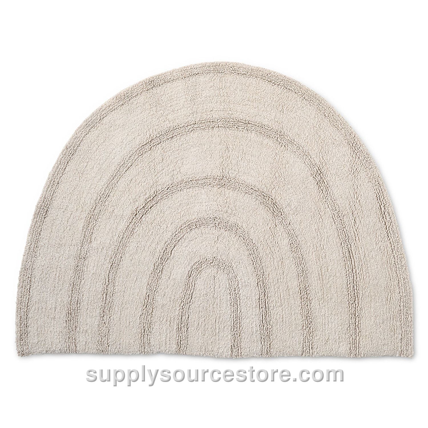 Washable rainbow rug | 78x110 cm (30.7 x 43.3 in) | Beige