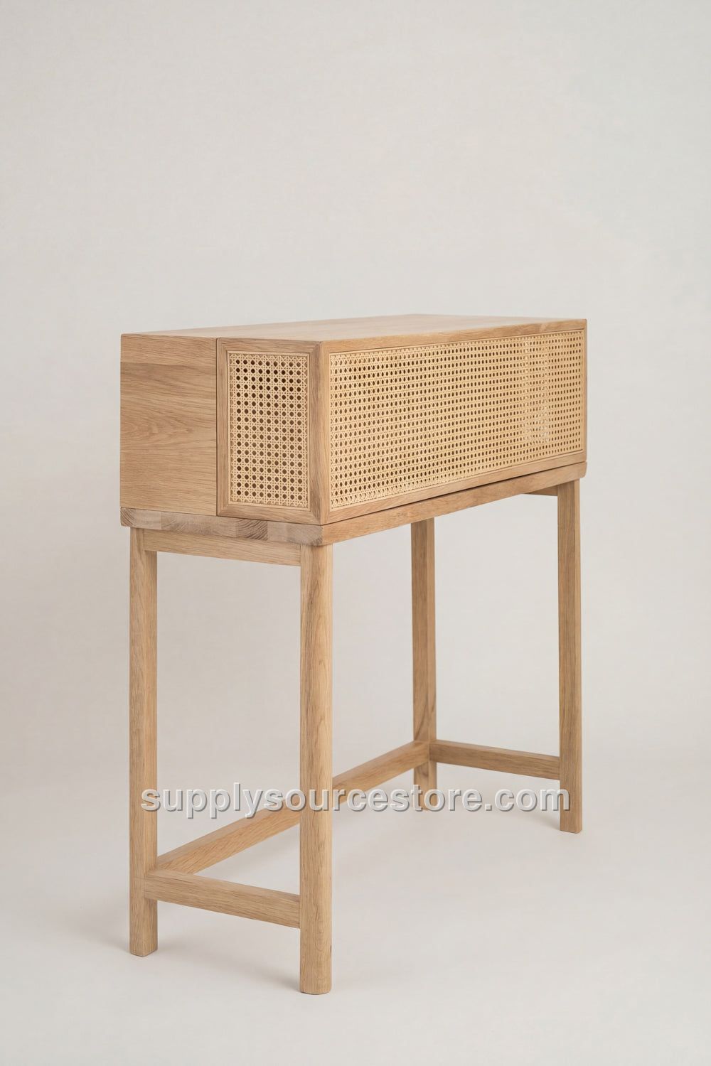 Wicker Wood Sideboard