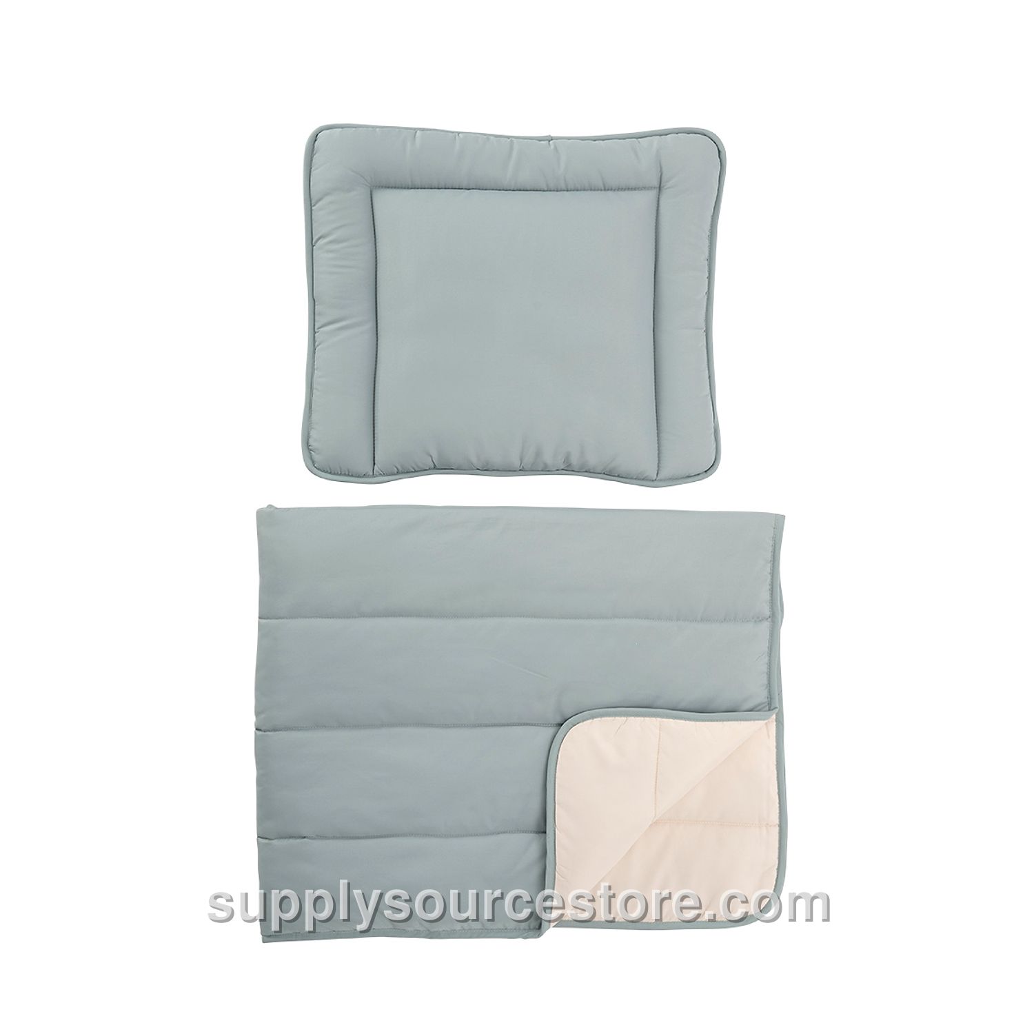 Coverless duvet with pillow | 120 x 150 cm (47.2 x 59.1 in) | Green