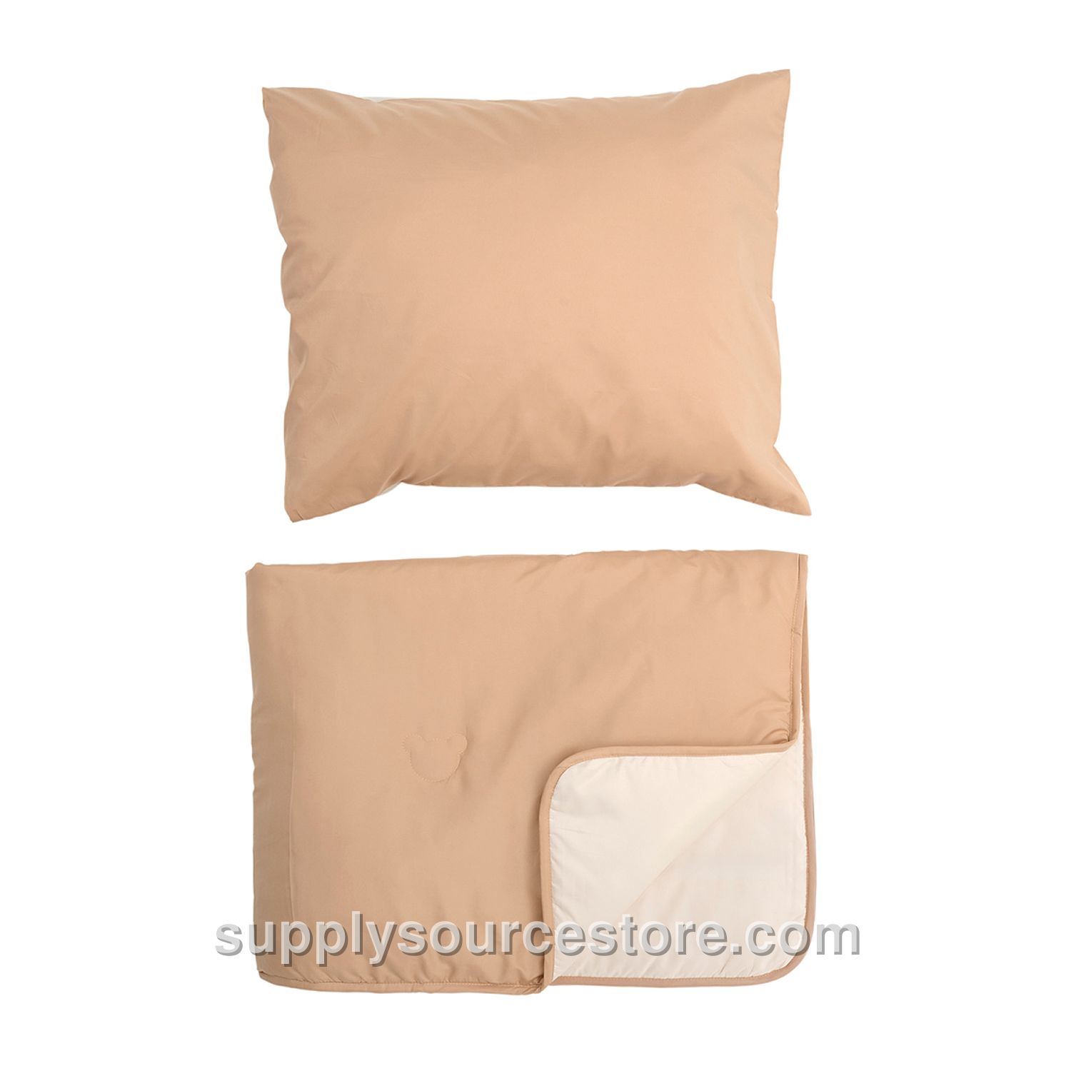 Coverless duvet with pillowcase | 140 x 200 cm (55.1 x 78.7 in) | Caramel