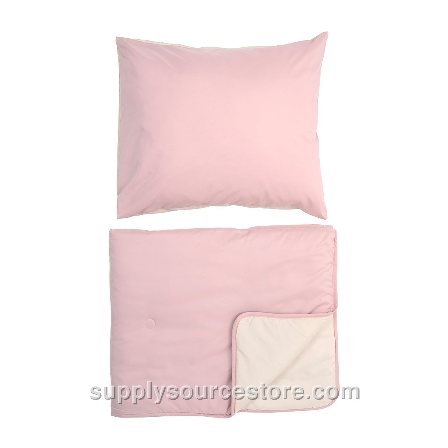 Coverless duvet with pillowcase | 140 x 200 cm (55.1 x 78.7 in) | Pink