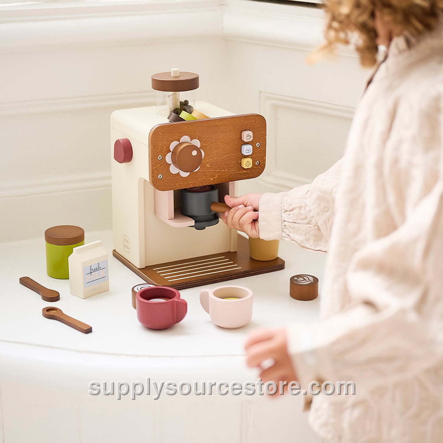 Wooden coffee machine «Noyer» | 17 pieces