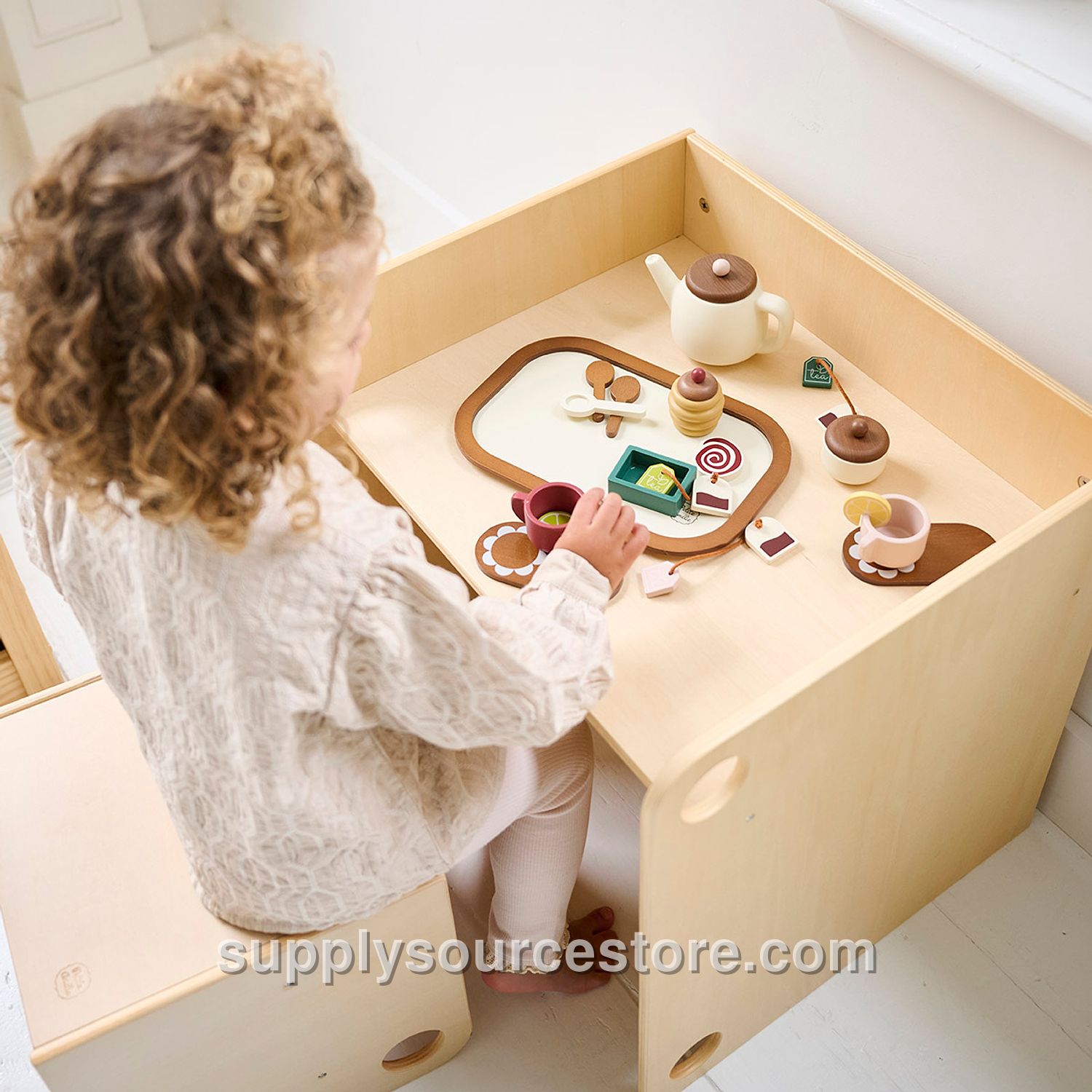 Wooden tea set «Noyer» | 20 pieces